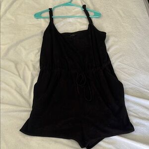 Black Sleeveless Romper